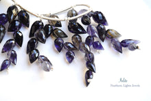 Load image into Gallery viewer, (10) High Quality Smoky Quartz Lozenge Carving Beads Rhombus