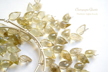 画像をギャラリービューアに読み込む, (1房6粒/10房60粒)高品質 シャンパン クォーツ つぼみ ドロップ フラワーバド