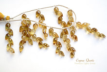 画像をギャラリービューアに読み込む, (1房6粒/10房60粒)高品質 コニャック クォーツ つぼみ ドロップ フラワーバド
