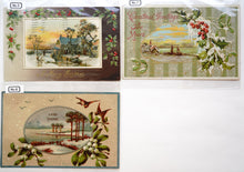 画像をギャラリービューアに読み込む, (No.1-7)1900年代 アメリカ製 アンティーク クリスマスはがき ディスプレイ用品