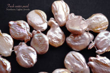 画像をギャラリービューアに読み込む, (半連/1連)淡水パール コインドロップ 天然色 ライトカラー ミックス