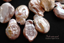 画像をギャラリービューアに読み込む, (半連/1連)淡水パール コインドロップ 天然色 ライトカラー ミックス