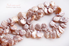画像をギャラリービューアに読み込む, (半連/1連)淡水パール コインドロップ 天然色 ライトカラー ミックス