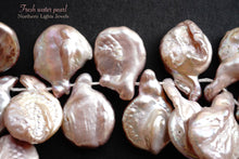 画像をギャラリービューアに読み込む, (半連/1連)淡水パール コインドロップ 天然色 ライトカラー ミックス