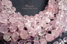 Load image into Gallery viewer, (Half Strand/Single Strand) High Quality Morganite Pink Aquamarine Faceted Tumble Nugget