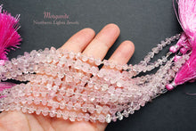 Load image into Gallery viewer, (Half Strand/Single Strand) High Quality Morganite Pink Aquamarine Faceted Tumble Nugget