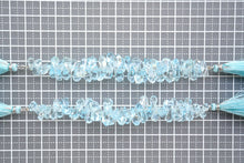 画像をギャラリービューアに読み込む, (1/4連,半連,1連)宝石質 ブルートパーズ ファセット ラフドロップ タンブルドロップ