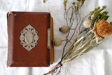 Load image into Gallery viewer, French antique photo book (brown) display supplies