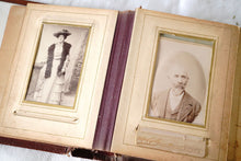 Load image into Gallery viewer, French antique photo book (brown) display supplies