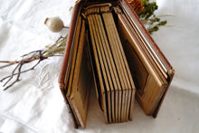 Load image into Gallery viewer, French antique photo book (brown) display supplies