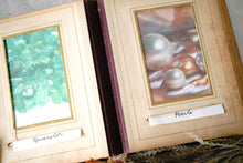 Load image into Gallery viewer, French antique photo book (brown) display supplies