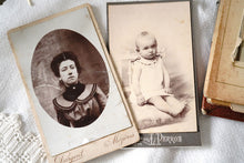 Load image into Gallery viewer, French antique photo book (brown) display supplies