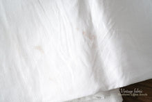 Load image into Gallery viewer, Made in France vintage fabric cloth white with initials embroidered
