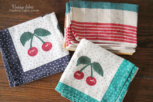 Load image into Gallery viewer, (3 types) French vintage fabric cloth cherry multicolor