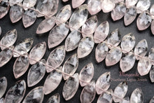 画像をギャラリービューアに読み込む, (半連/1連)高品質 モルガナイト ピンクアクアマリン ファセットマーキス