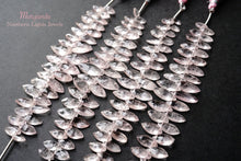 画像をギャラリービューアに読み込む, (半連/1連)高品質 モルガナイト ピンクアクアマリン ファセットマーキス