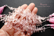 画像をギャラリービューアに読み込む, (半連/1連)高品質 モルガナイト ピンクアクアマリン ファセットマーキス
