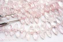 画像をギャラリービューアに読み込む, (半連/1連)高品質 モルガナイト ピンクアクアマリン ファセットマーキス