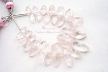 画像をギャラリービューアに読み込む, (半連/1連)高品質 モルガナイト ピンクアクアマリン ファセットマーキス