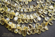 画像をギャラリービューアに読み込む, (M/L)レモンクォーツ プレーン ペアシェイプ