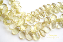 画像をギャラリービューアに読み込む, (M/L)レモンクォーツ プレーン ペアシェイプ
