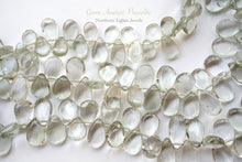 画像をギャラリービューアに読み込む, (M/L)プラシオライト グリーンアメシスト プレーン ペアシェイプ