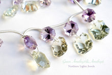 Load image into Gallery viewer, (6.5-7mm) Bicolor Tourmaline Beads Large Button Cut/Faceted Rondelle