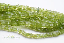 画像をギャラリービューアに読み込む, (1連200粒)ペリドット ヘイシビーズ/スクエアロンデル