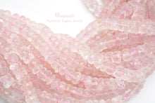 画像をギャラリービューアに読み込む, LL(半連/1連)上質 モルガナイト ファセットロンデル/ボタン 6.2-6.5×2-4mm