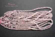 画像をギャラリービューアに読み込む, LL(半連/1連)上質 モルガナイト ファセットロンデル/ボタン 6.2-6.5×2-4mm