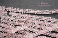 画像をギャラリービューアに読み込む, LL(半連/1連)上質 モルガナイト ファセットロンデル/ボタン 6.2-6.5×2-4mm