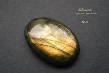画像をギャラリービューアに読み込む, (No.10-19)宝石質 ゴールド ラブラドライト カボション