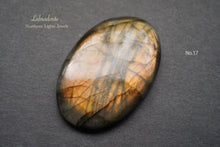 画像をギャラリービューアに読み込む, (No.10-19)宝石質 ゴールド ラブラドライト カボション