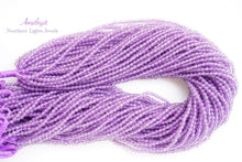 画像をギャラリービューアに読み込む, (1連130粒)アメシスト ラウンドカット 2.5mm