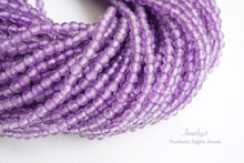 画像をギャラリービューアに読み込む, (1連130粒)アメシスト ラウンドカット 2.5mm