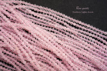 Load image into Gallery viewer, (150 grains per row) High quality rose quartz, small round cut, 2.5mm ball cut