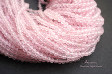 Load image into Gallery viewer, (150 grains per row) High quality rose quartz, small round cut, 2.5mm ball cut