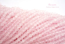 Load image into Gallery viewer, (150 grains per row) High quality rose quartz, small round cut, 2.5mm ball cut