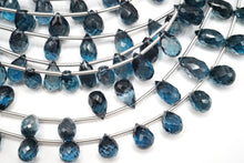 画像をギャラリービューアに読み込む, 宝石質　ロンドン　ブルートパーズ　ファセットドロップ
