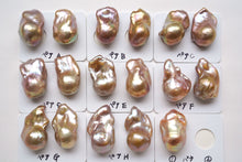 Load image into Gallery viewer, (Pair No.1-6) High Quality Freshwater Pearl Oyster Baroque Mauve Pink No Hole Loose
