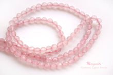 Load image into Gallery viewer, (150 grains per row) High quality rose quartz, small round cut, 2.5mm ball cut
