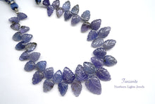 Load image into Gallery viewer, (Half Strand/1 Strand) Gem Quality Small Tanzanite Smooth Drop Beads
