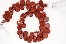 画像をギャラリービューアに読み込む, レッドジャスパー　スライス　ペンタゴン
