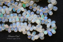 Load image into Gallery viewer, (2 colors, half strand/1 strand) High Quality Ethiopian Precious Opal Side Hole Teardrop
