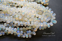 Load image into Gallery viewer, (2 colors, half strand/1 strand) High Quality Ethiopian Precious Opal Side Hole Teardrop
