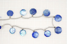 画像をギャラリービューアに読み込む, クリスタル+MOP+ラピスラズリ　フラワーカービング　オクタゴン　カボション
