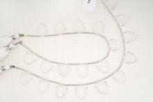 画像をギャラリービューアに読み込む, （2/10pc）宝石質　クリスタル　フラワーカービング　葉っぱ
