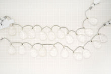 画像をギャラリービューアに読み込む, （2/10pc）宝石質　クリスタル　フラワーカービング　ペアシェイプ
