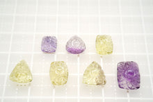 Load image into Gallery viewer, (AF) Gem Quality Tanzanite Cabochon Beads with Holes in Front and Back
