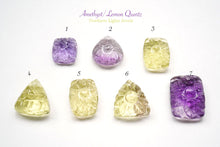 Load image into Gallery viewer, (AF) Gem Quality Tanzanite Cabochon Beads with Holes in Front and Back
